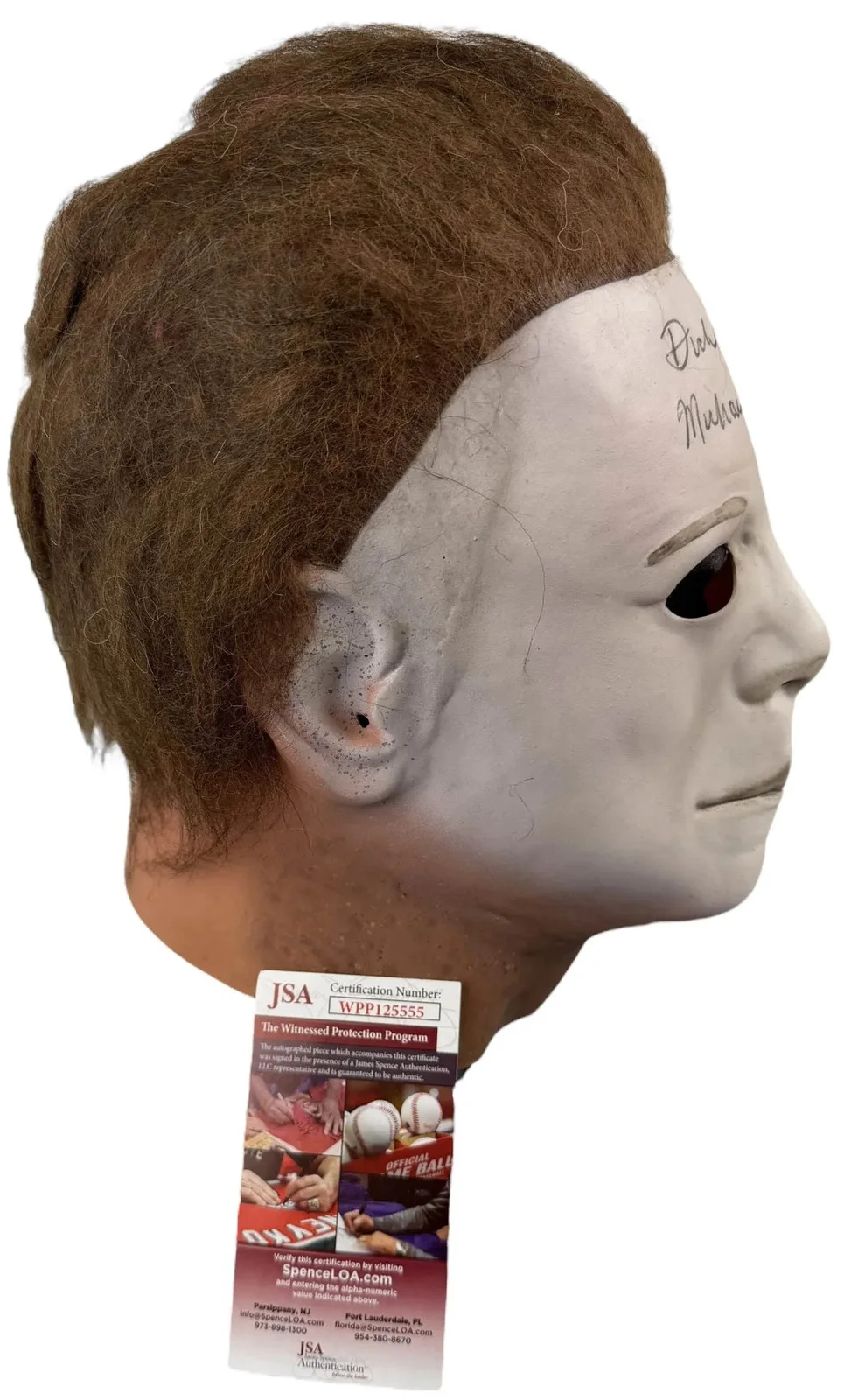 Dick Warlock — Dick Warlock signed Mask Michael Myers Halloween 2 JSA Authentication, image 4