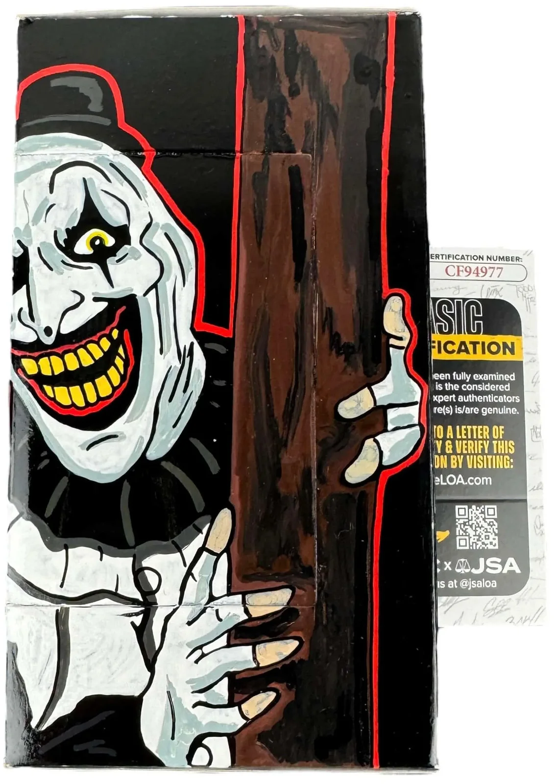 Mike Giannelli — Mike Giannelli signed Funko Pop Art the Clown Terrifier All JSA Authentication, изображение 3