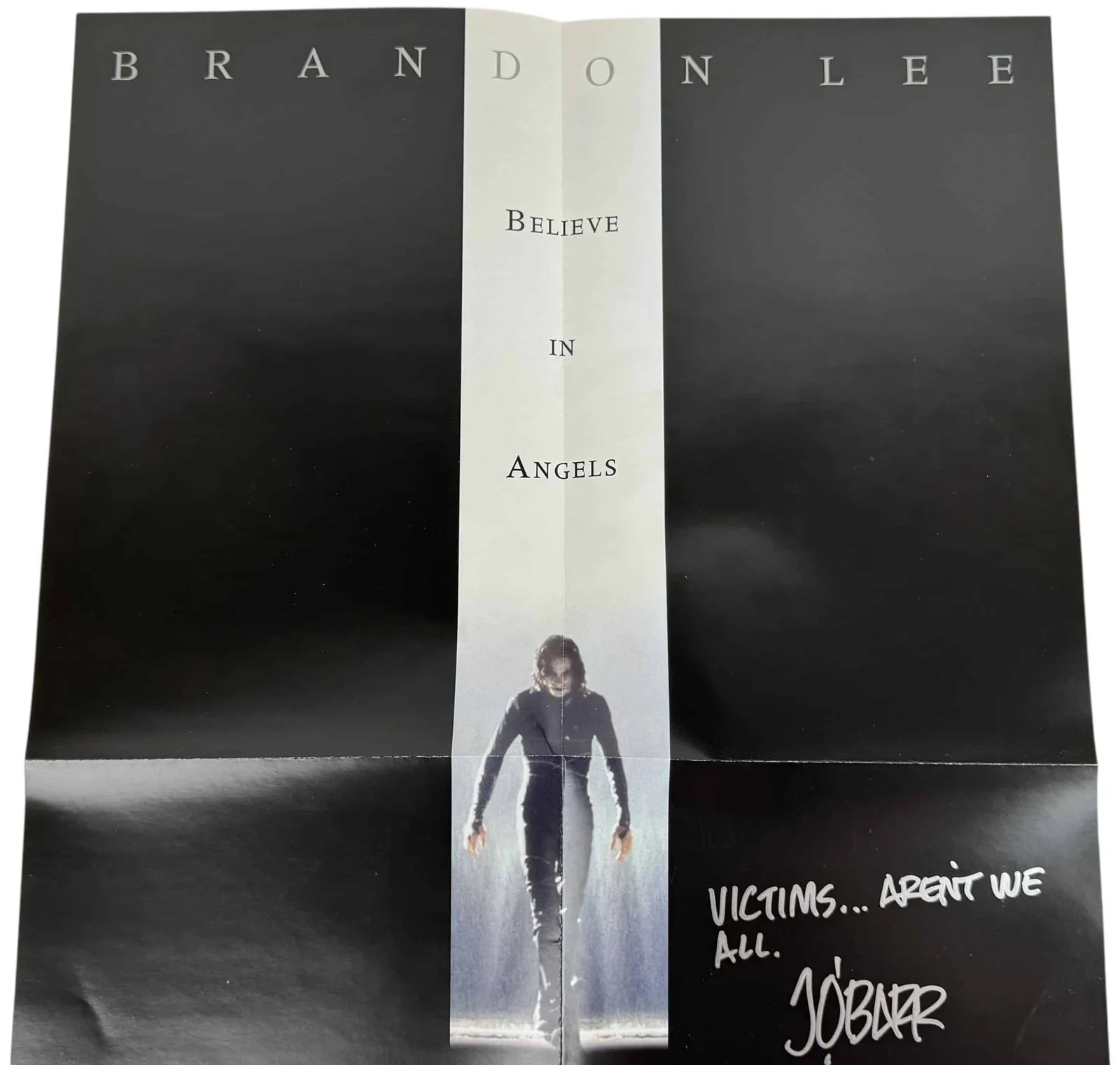 James O'Barr — James O'Barr signed 16x24 Folded Poster Creator The Crow JSA Authentication, image 2