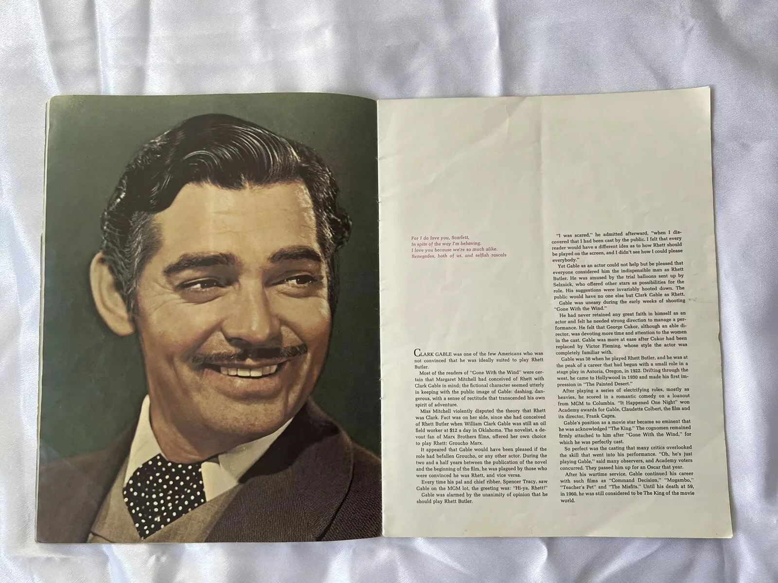 The Story Of Gone With The Wind Film Brochure Program 1967 Book Collectible Vtg, изображение 5