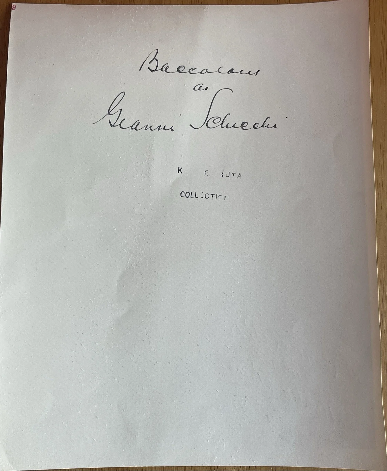 Italian Opera Singer Salvatore Baccaloni Autographed Photo in "Gianni Schicchi", изображение 2