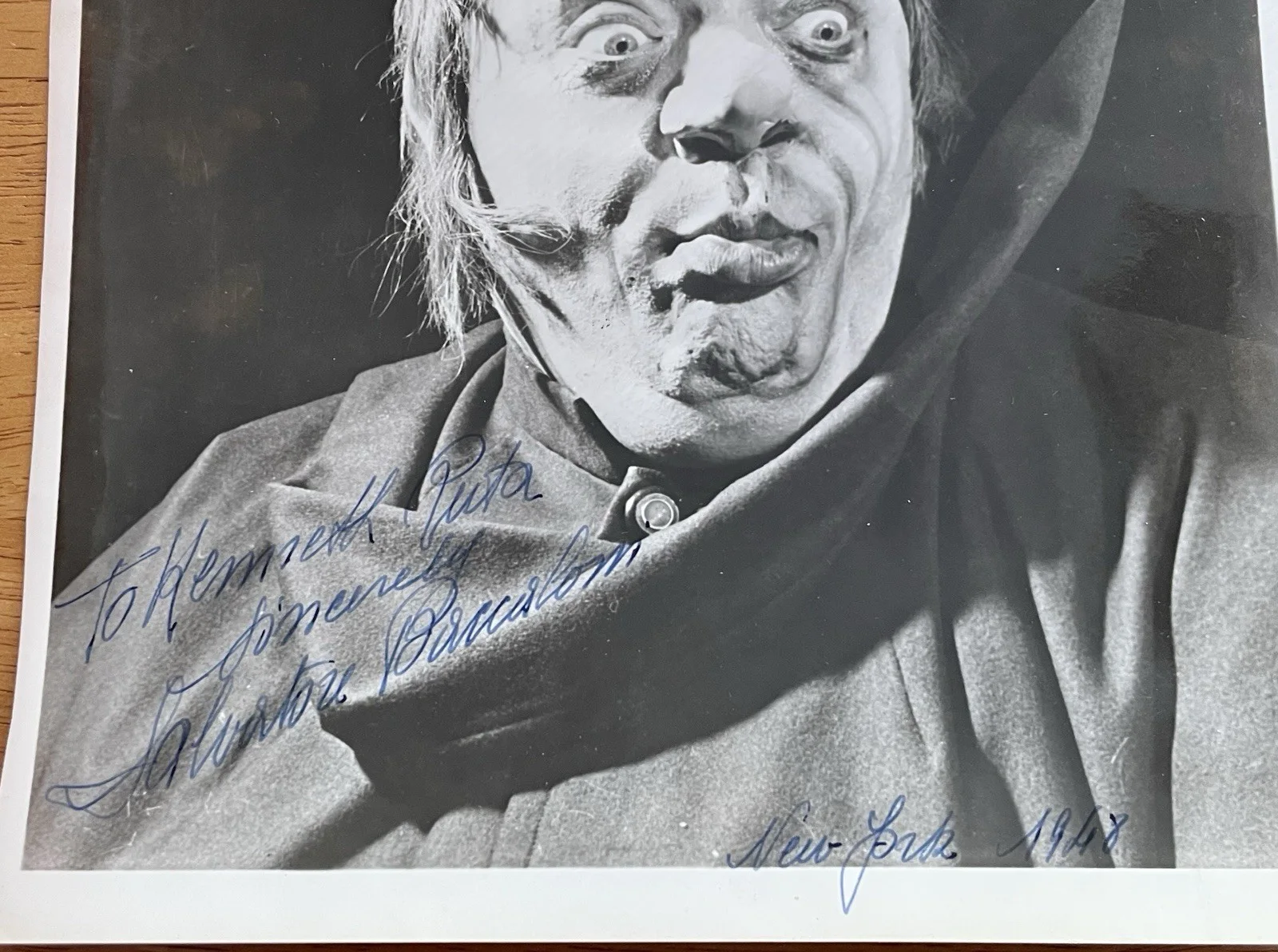 Italian Opera Singer Salvatore Baccaloni Autographed Photo in "Gianni Schicchi", изображение 4