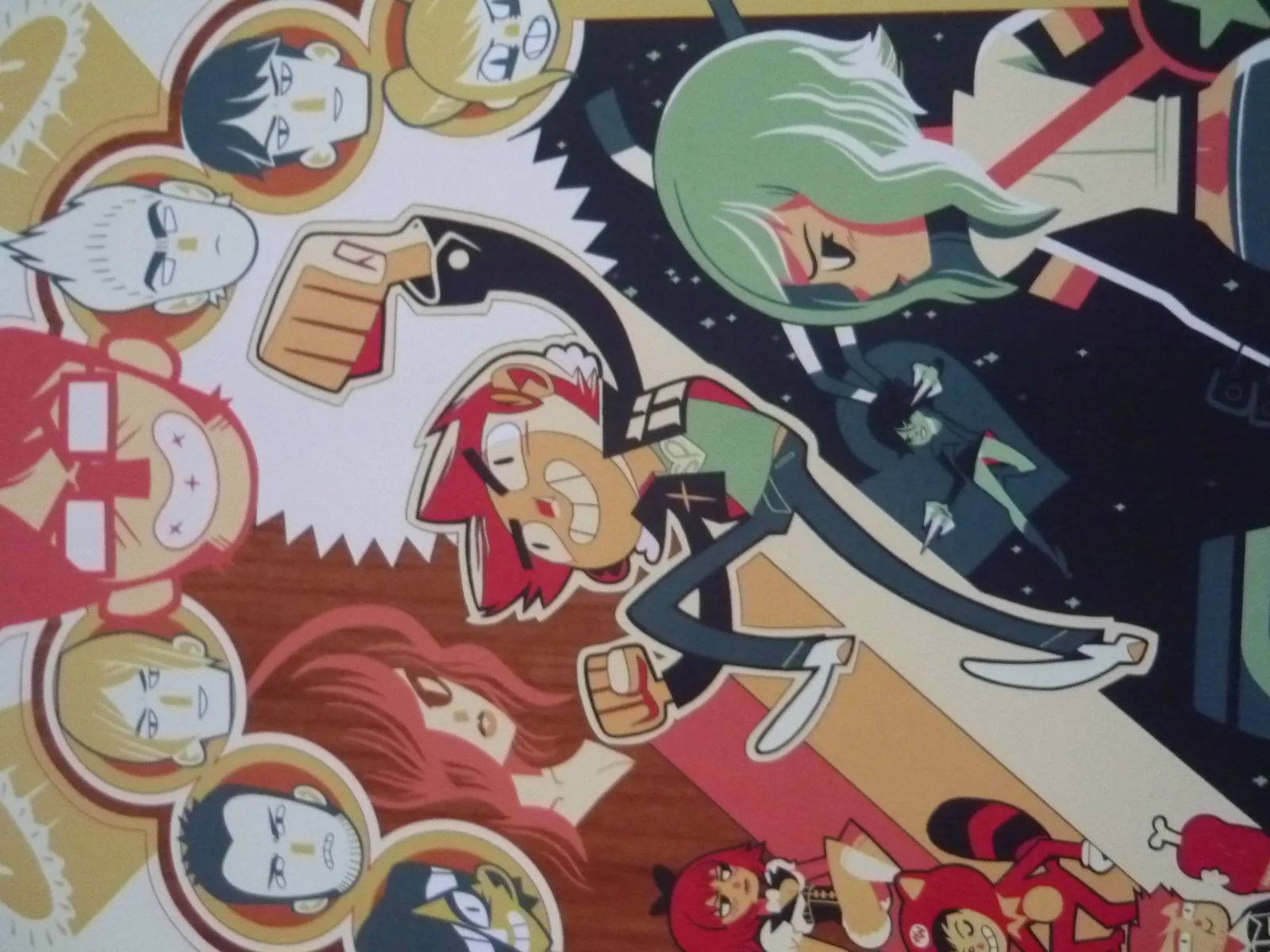 Framed mounted 14x11 inchs Poster Film scott pilgrim vs the world fight, изображение 2