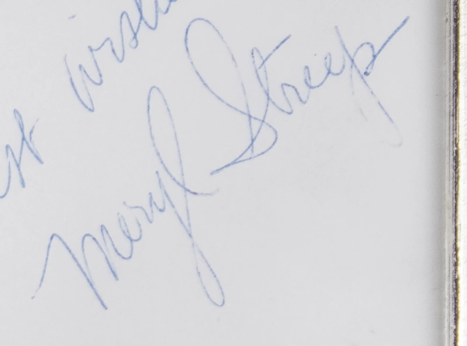 Meryl Streep — MERYL STREEP - AUTOGRAPHED SIGNED PHOTOGRAPH, image 3