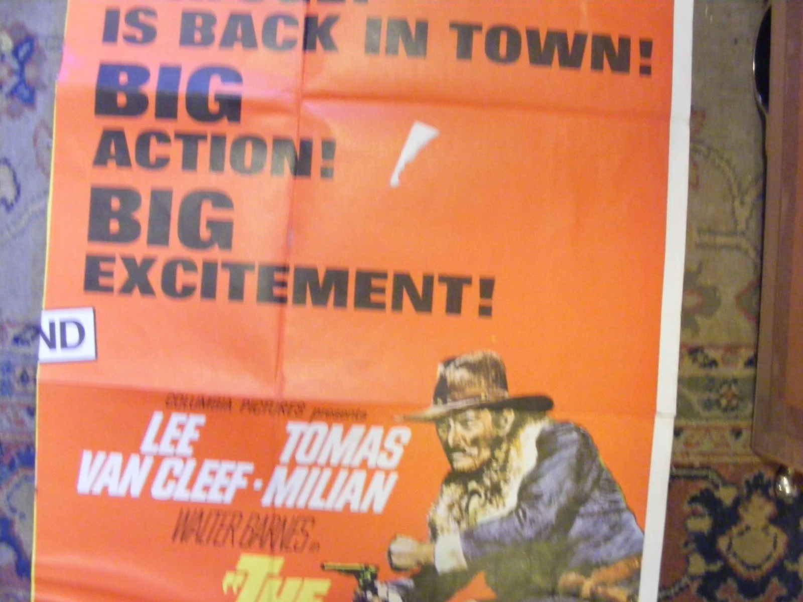vintage original film poster for spaghetti western the big gundown,lee van cleef, image 3