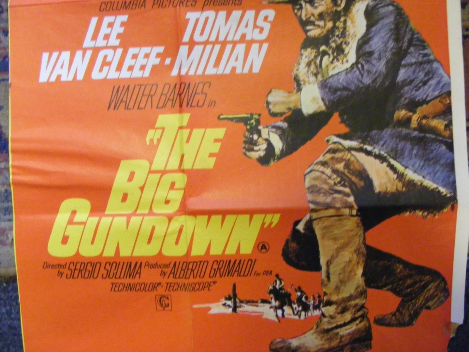 vintage original film poster for spaghetti western the big gundown,lee van cleef, image 4