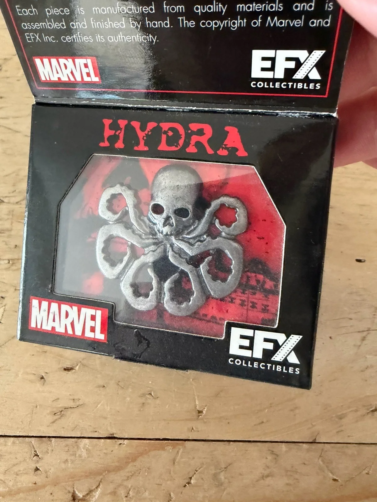 Captain America The First Avenger Hydra Lapel Pin Badge Replica Exclusive Marvel, изображение 2