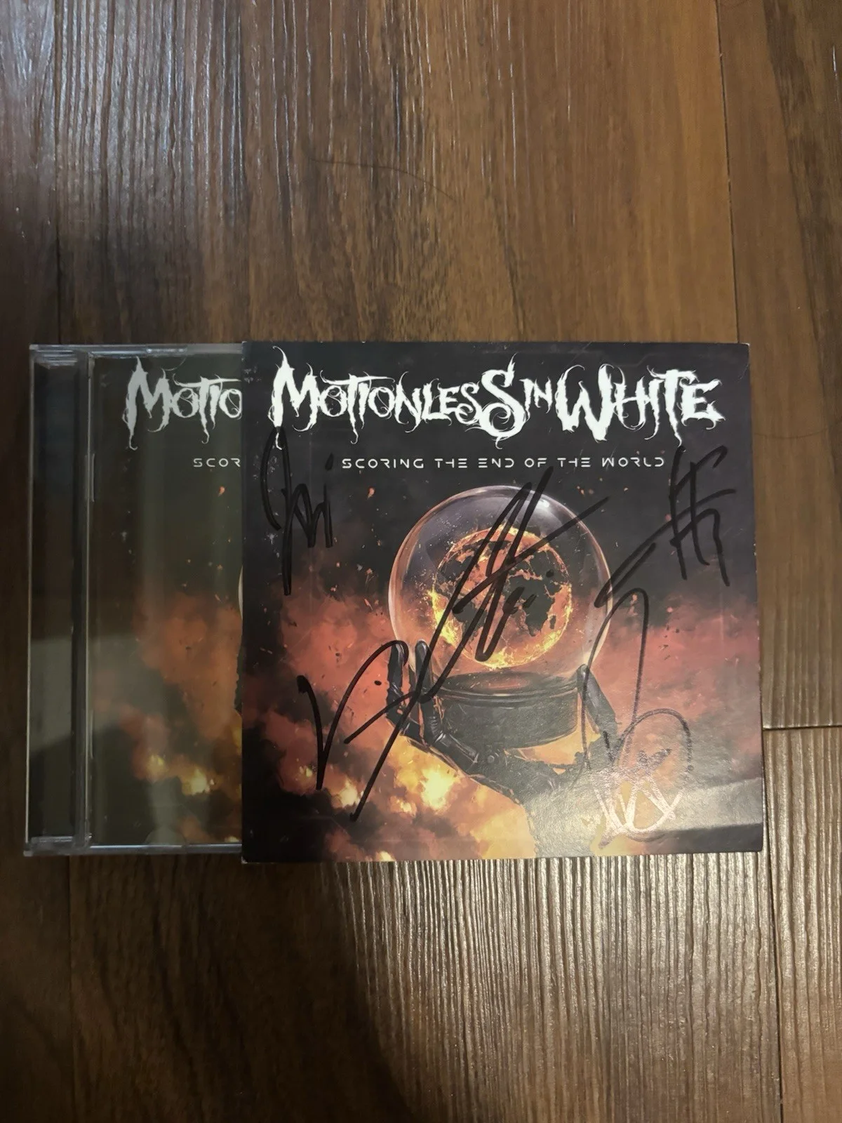 Motionless In White Signed Autographed CD Scoring the End of the World, image 4