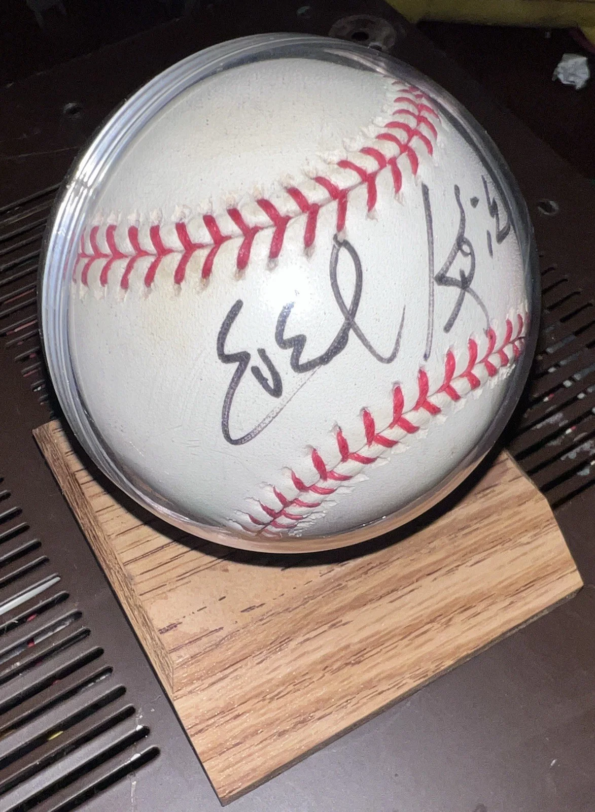 Evel Knievel — Evel Knievel Signed Baseball Motorcycle Jump Autograph Celebrity Dare Devil JSA, image 3