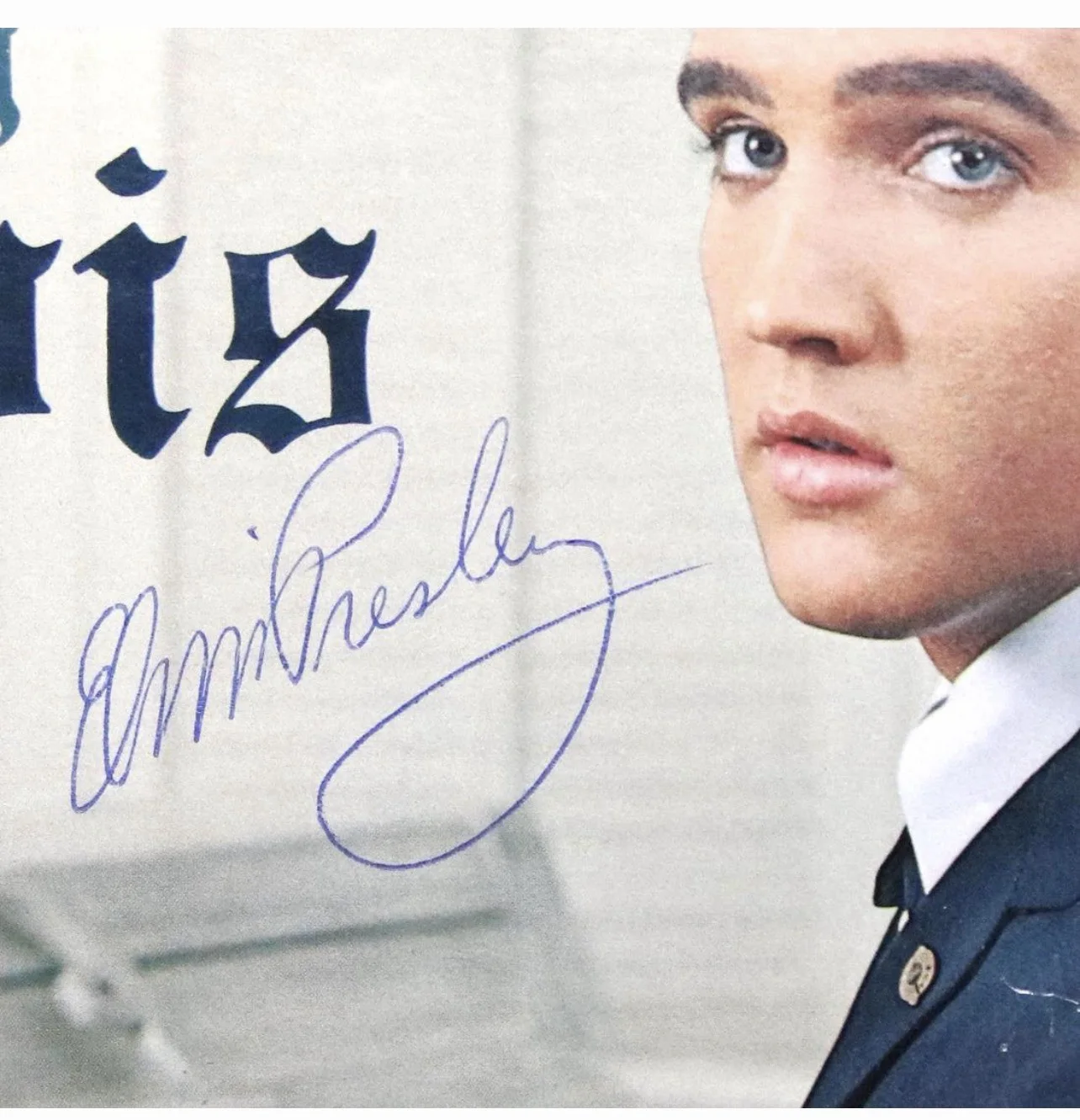 Elvis Presley His Hand In Mine Signed Album Autograph Gospel Rare, изображение 2