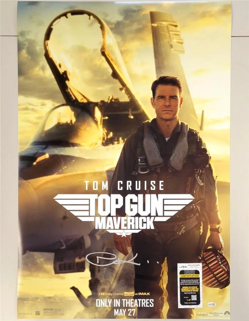 Joseph Kosinski — Joseph Kosinski signed Top Gun Maverick 24x36 Photo Poster autograph (B) ~ JSA
