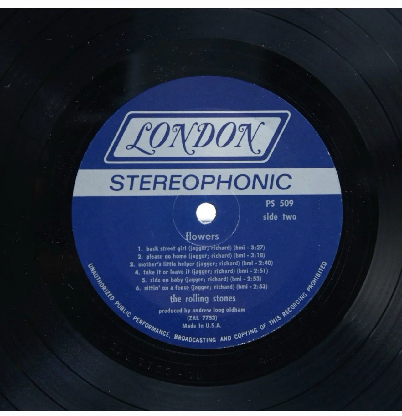 Rolling Stones Flowers Album Signed All 5 Jagger Richards Jones Watts Wyman, изображение 5
