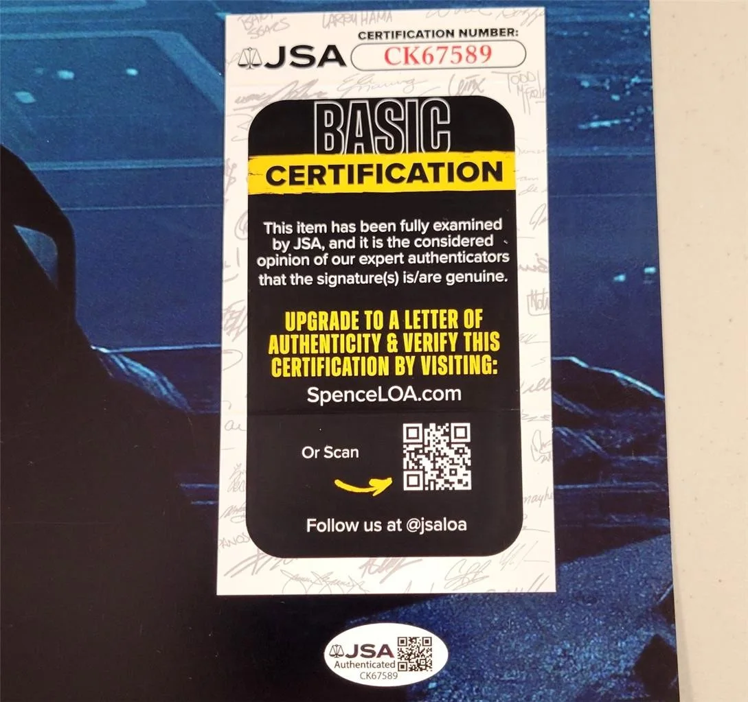 Joseph Kosinski — Joseph Kosinski signed Tron Legacy 24x36 Photo Movie Poster autograph (A) ~ JSA, изображение 3