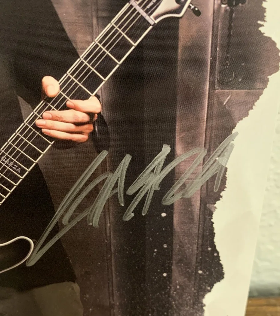 Chris Garza Signed Photo 5.5x8.5 Suicide Silence Schecter Autograph NAAM, изображение 2