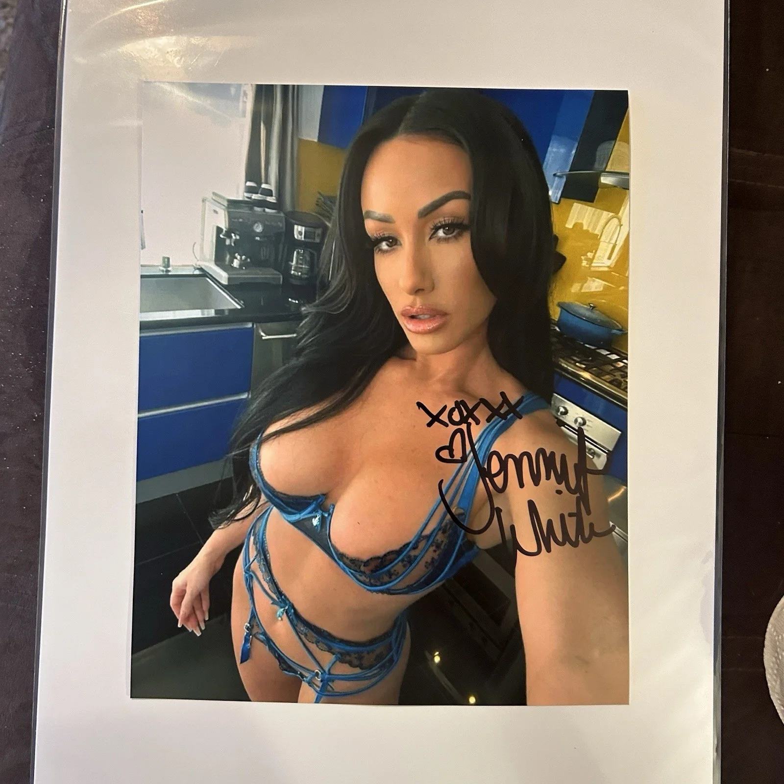 Jennifer White — Adult Star Jennifer White Busty Signed 8X10 Photo Proof Photo AVN, изображение 3