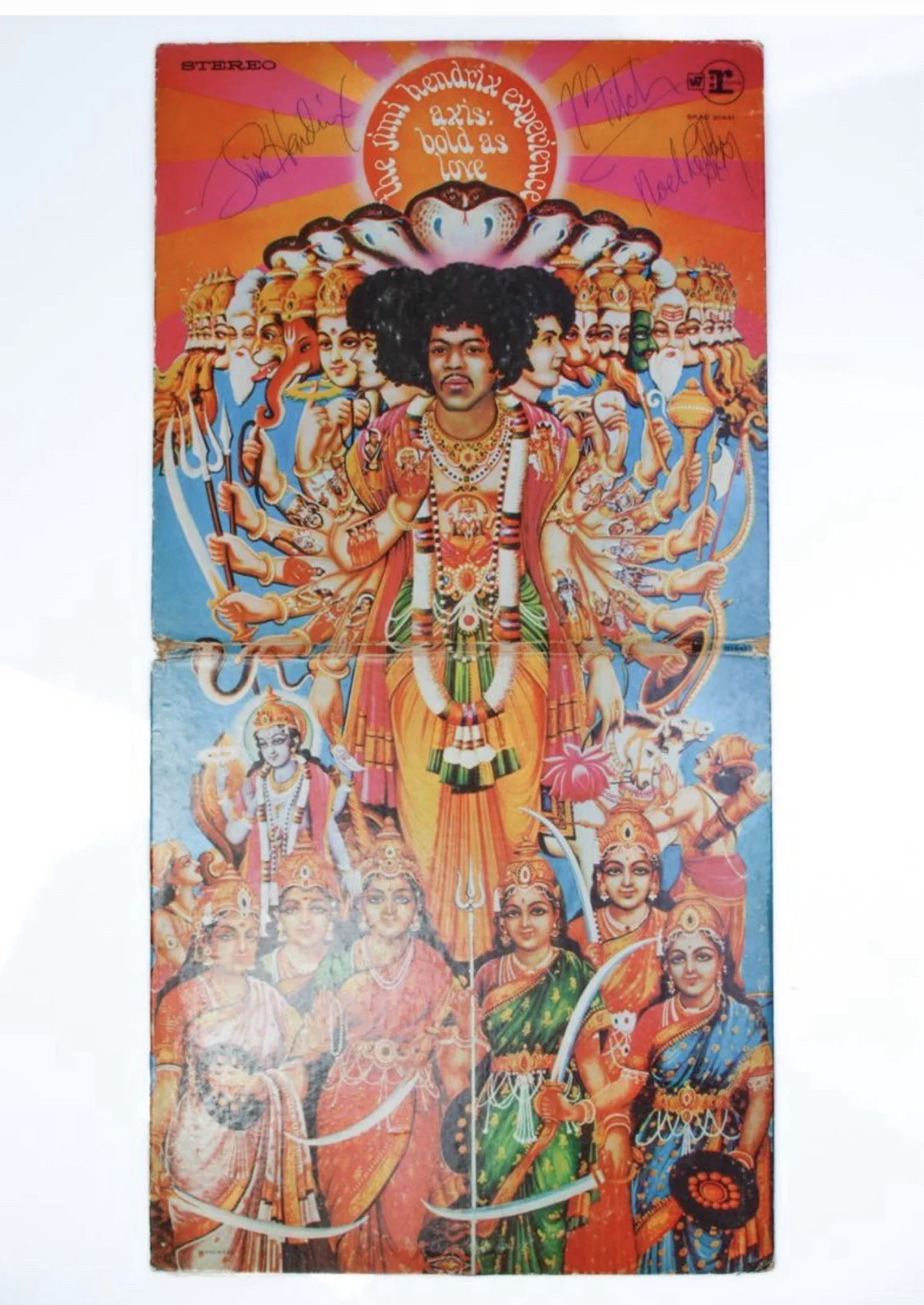 Jimi Hendrix Experience Signed Axis Bold Love Album Noel Redding Mitch Mitchell, image 3