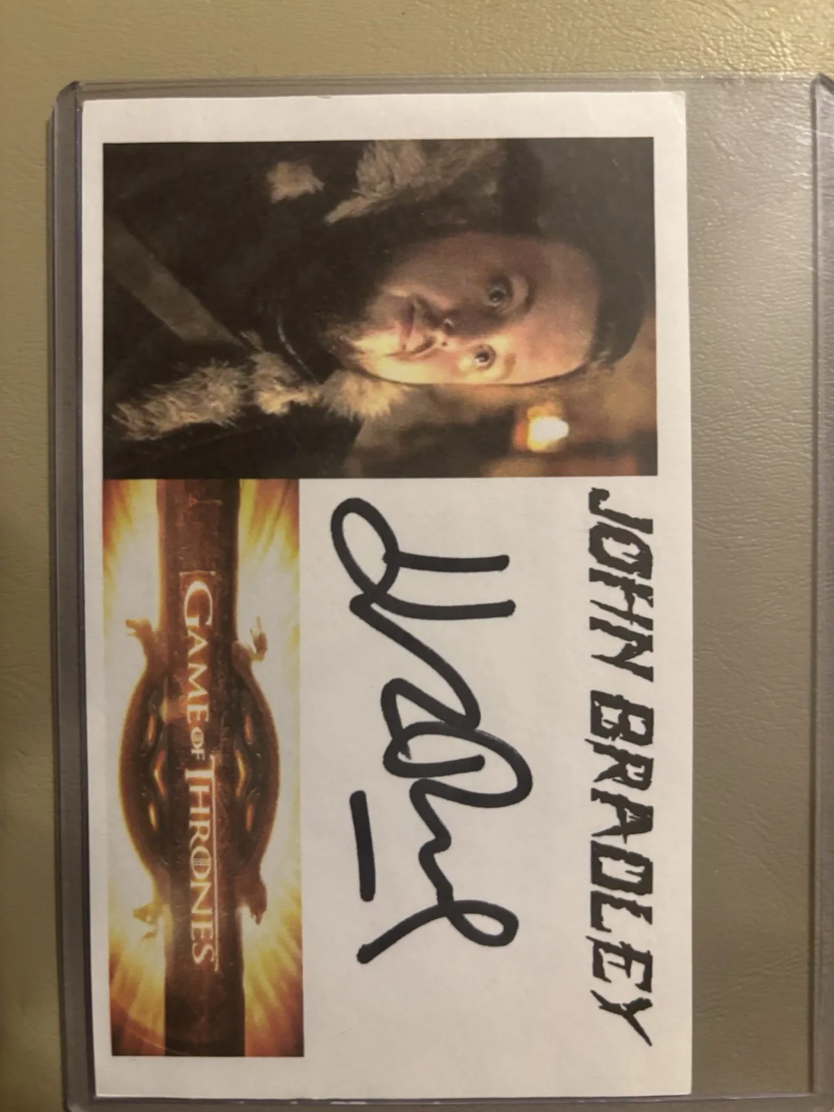 Game Of Thrones Cast Signed Index Cards- Grey Worm, Theon, Samwell, image 2