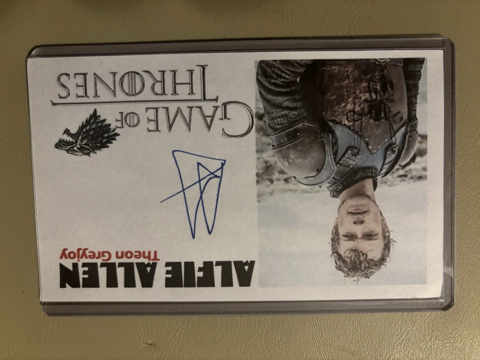 Game Of Thrones Cast Signed Index Cards- Grey Worm, Theon, Samwell, image 3