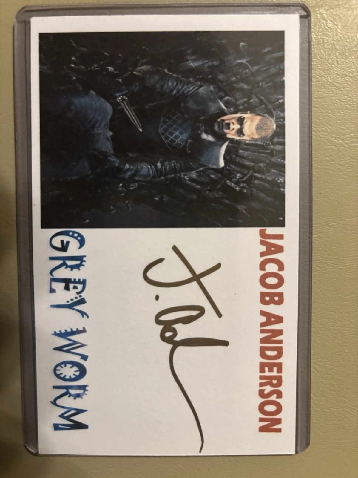 Game Of Thrones Cast Signed Index Cards- Grey Worm, Theon, Samwell, image 4