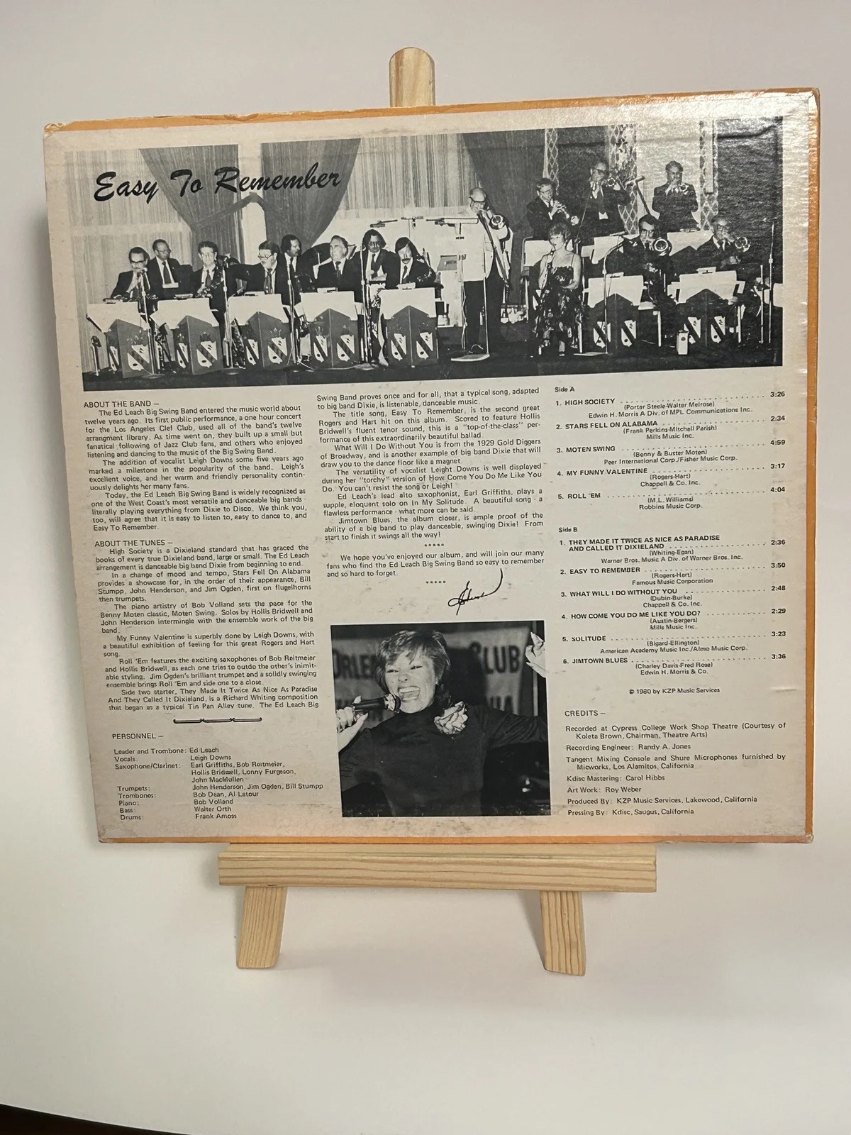 Rare Jazz Generation Dixieland Record Autographed, image 3