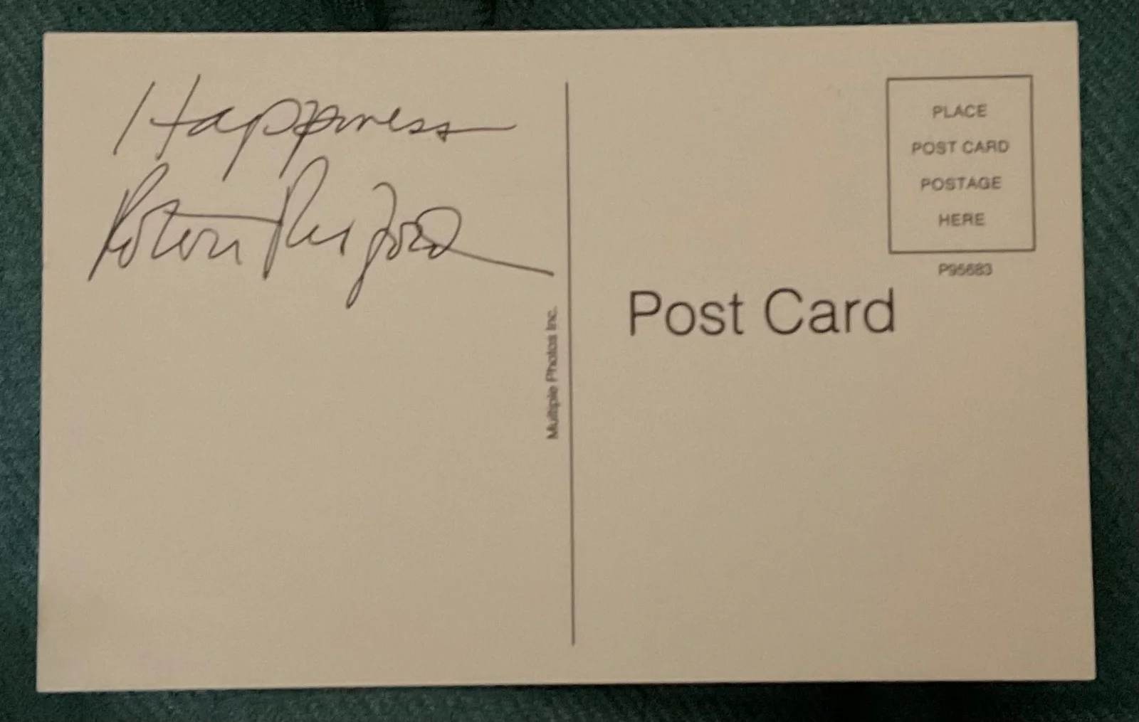 Robert Redford — * ROBERT REDFORD* Signed Autograph (REPRODUCTION) 3 1/2 x 5 1/2 POST CARD color, image 2