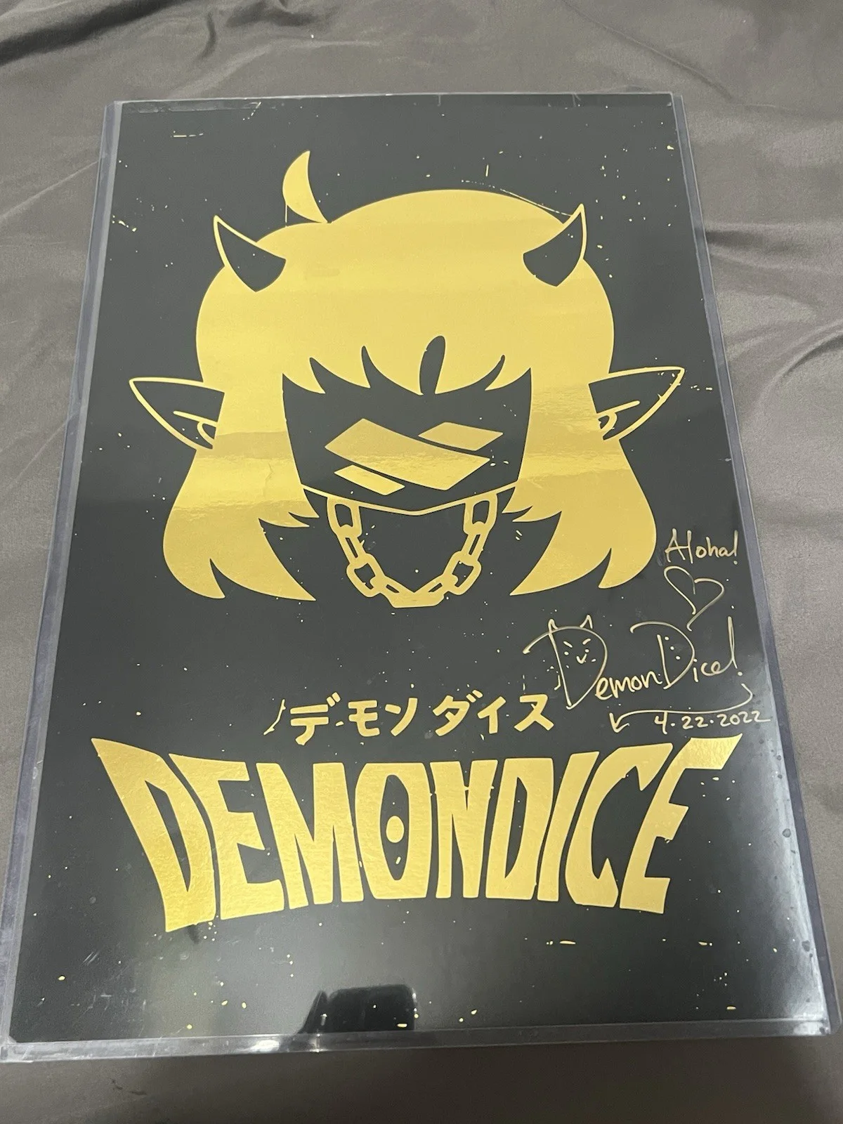 Signed DemonDice Poster and VIP Pass From Kawaii Kon, image 3