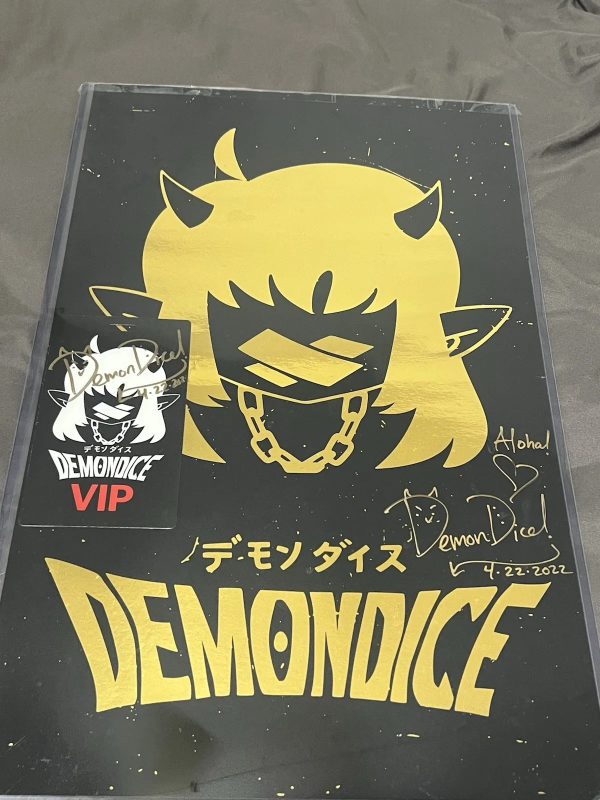 Signed DemonDice Poster and VIP Pass From Kawaii Kon, image 4