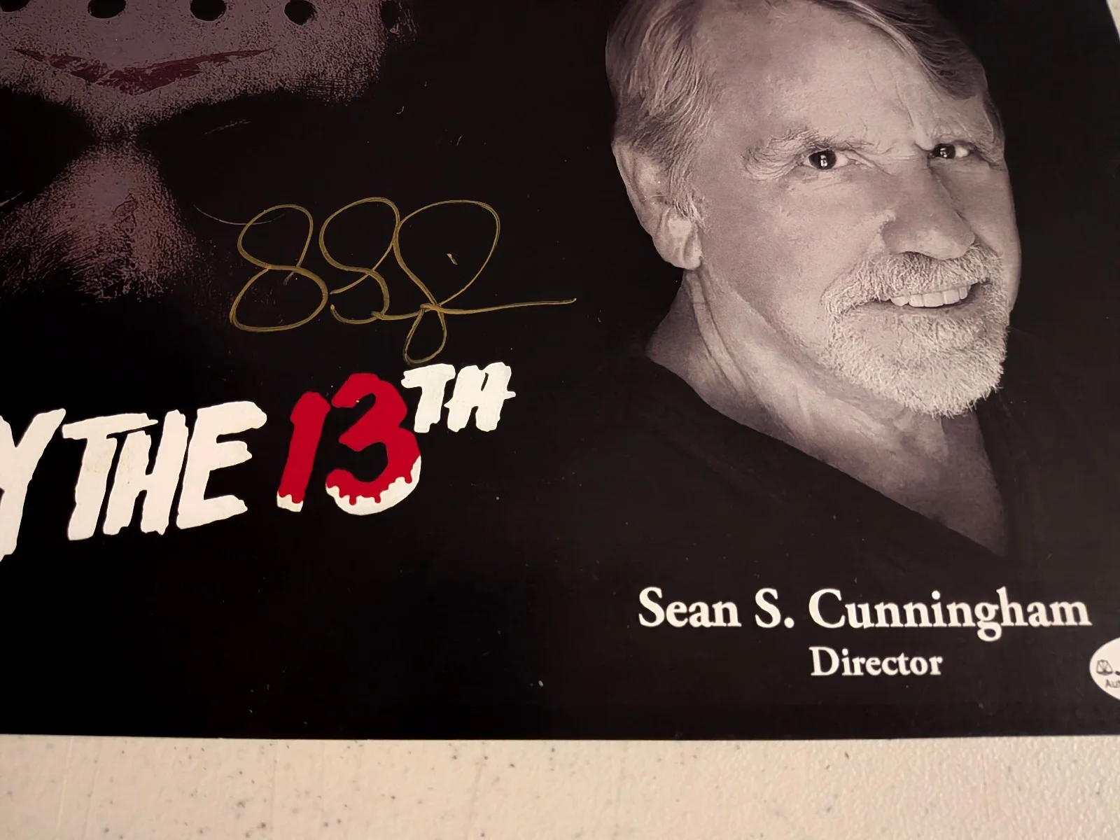 SEAN S CUNNINGHAM Signed 10x13 PHOTO Jason Friday the 13th Auto JSA COA A, изображение 2