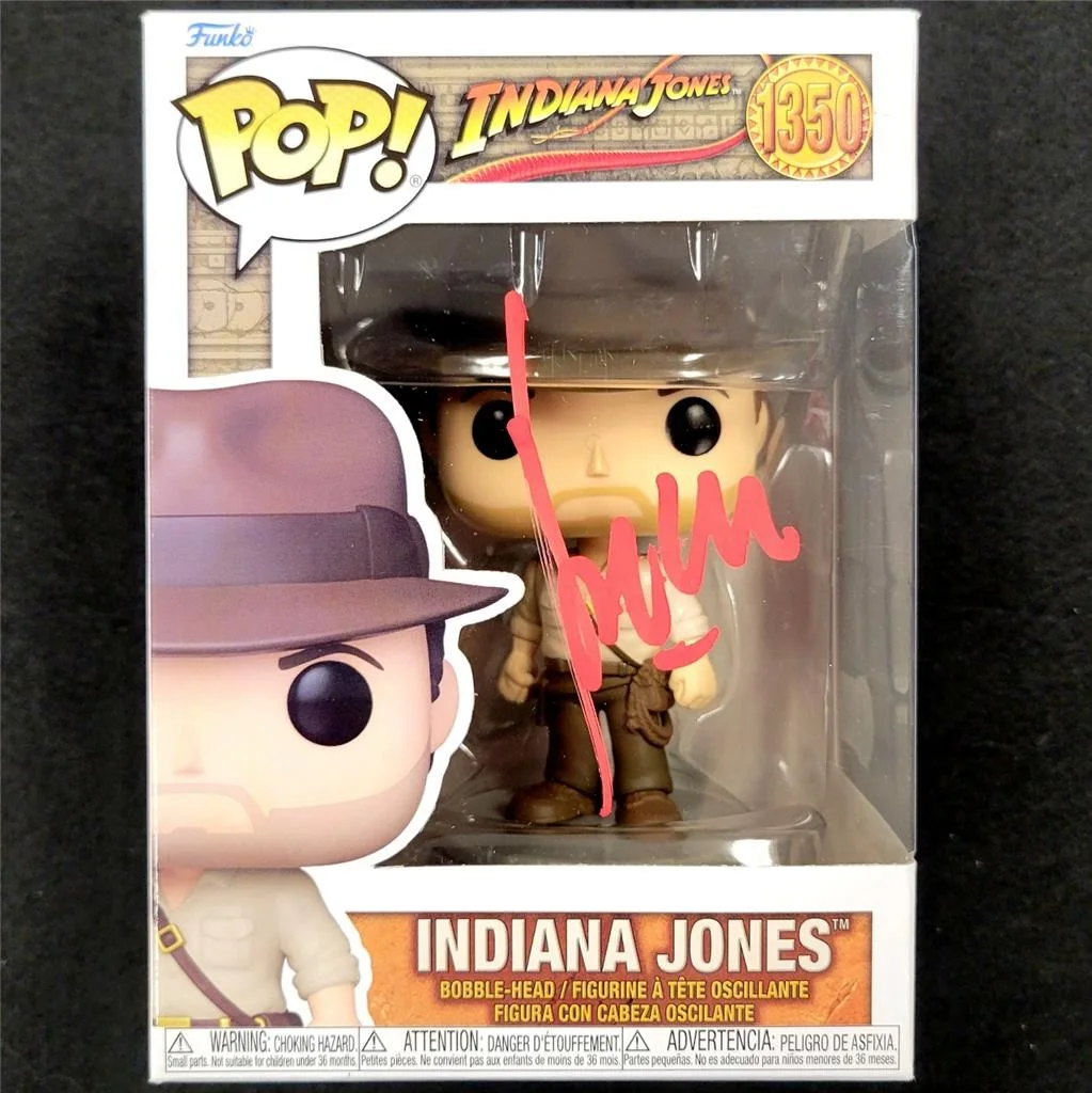 Harrison Ford — Harrison Ford signed Indiana Jones Funko Pop Figure 1350 autograph ~ Beckett BAS, изображение 2