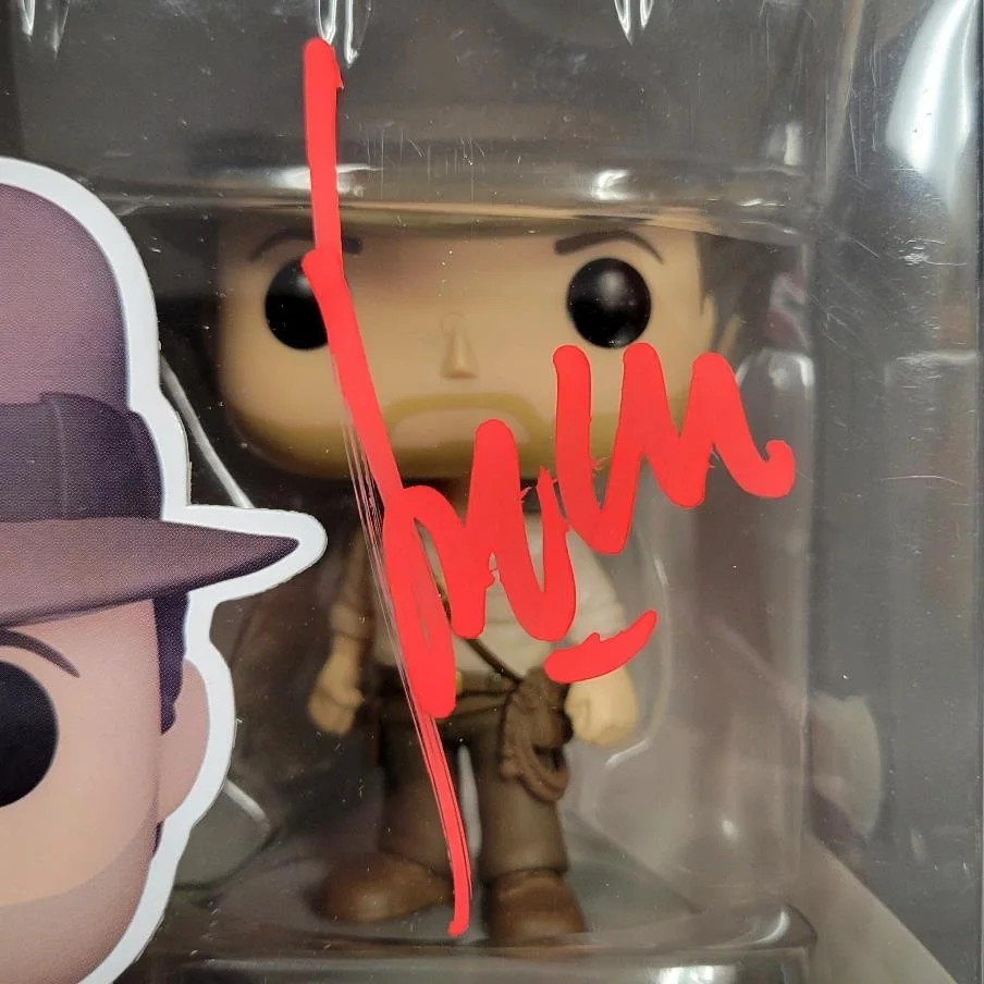 Harrison Ford — Harrison Ford signed Indiana Jones Funko Pop Figure 1350 autograph ~ Beckett BAS, изображение 3