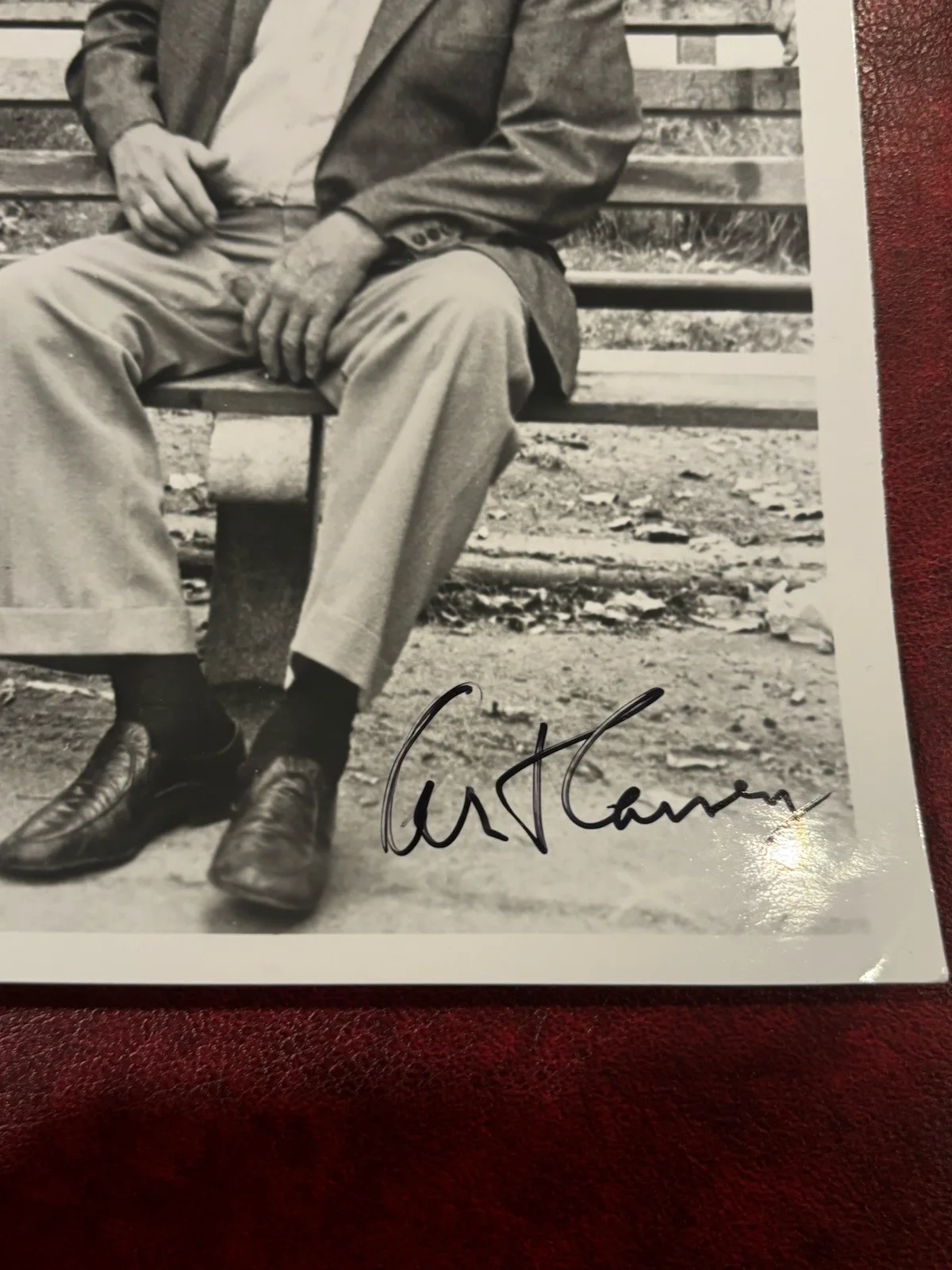 Art Carney, George Burns — Studio Photo 8 X 10 Autograph George Burns & Art Carney, изображение 2