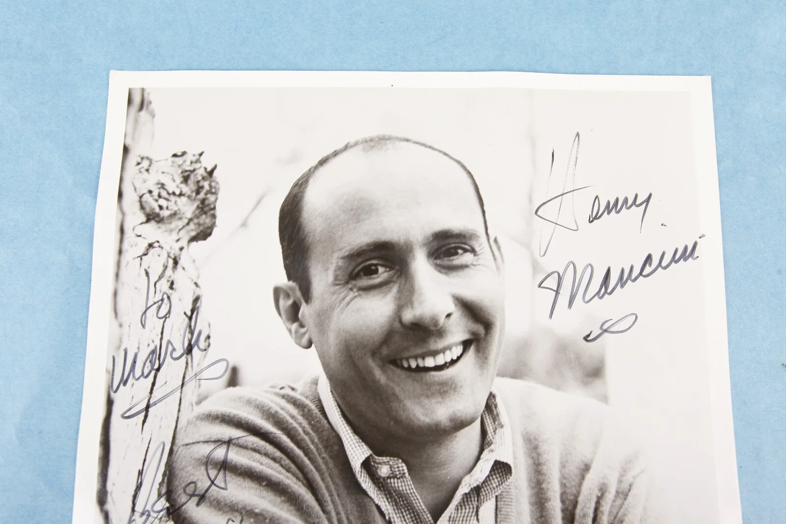 ORIGINAL HENRY MANCINI SIGNED AUTOGRAPHED 8 X 10 EARLY BLACK & WHITE PHOTOGRAPH, изображение 2
