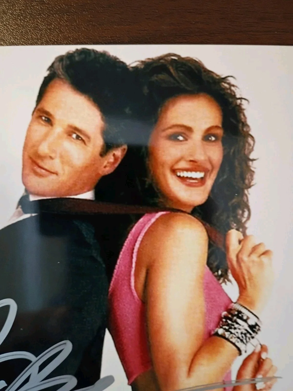 Richard Gere Julia Roberts — Pretty Woman Richard Gere Julia Roberts Signed 8x10 COA W/Matching NumberSticker, изображение 2
