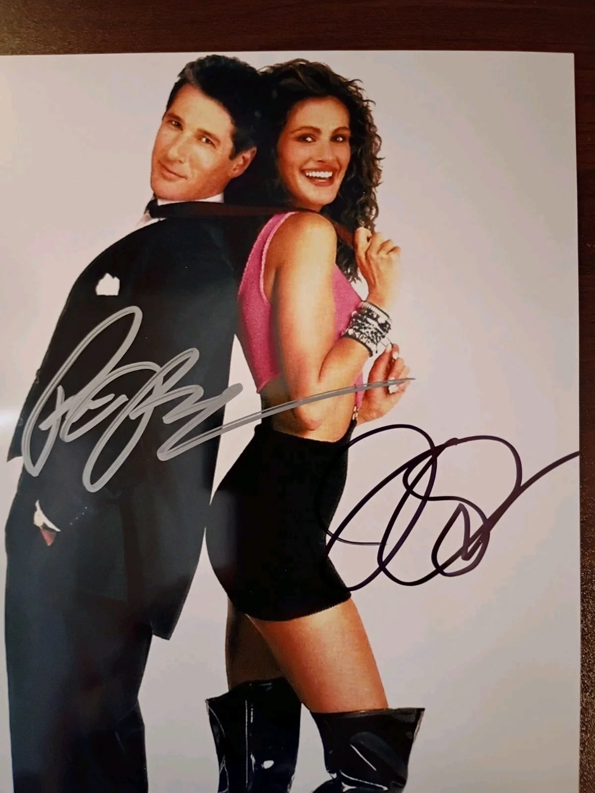 Richard Gere Julia Roberts — Pretty Woman Richard Gere Julia Roberts Signed 8x10 COA W/Matching NumberSticker, изображение 5