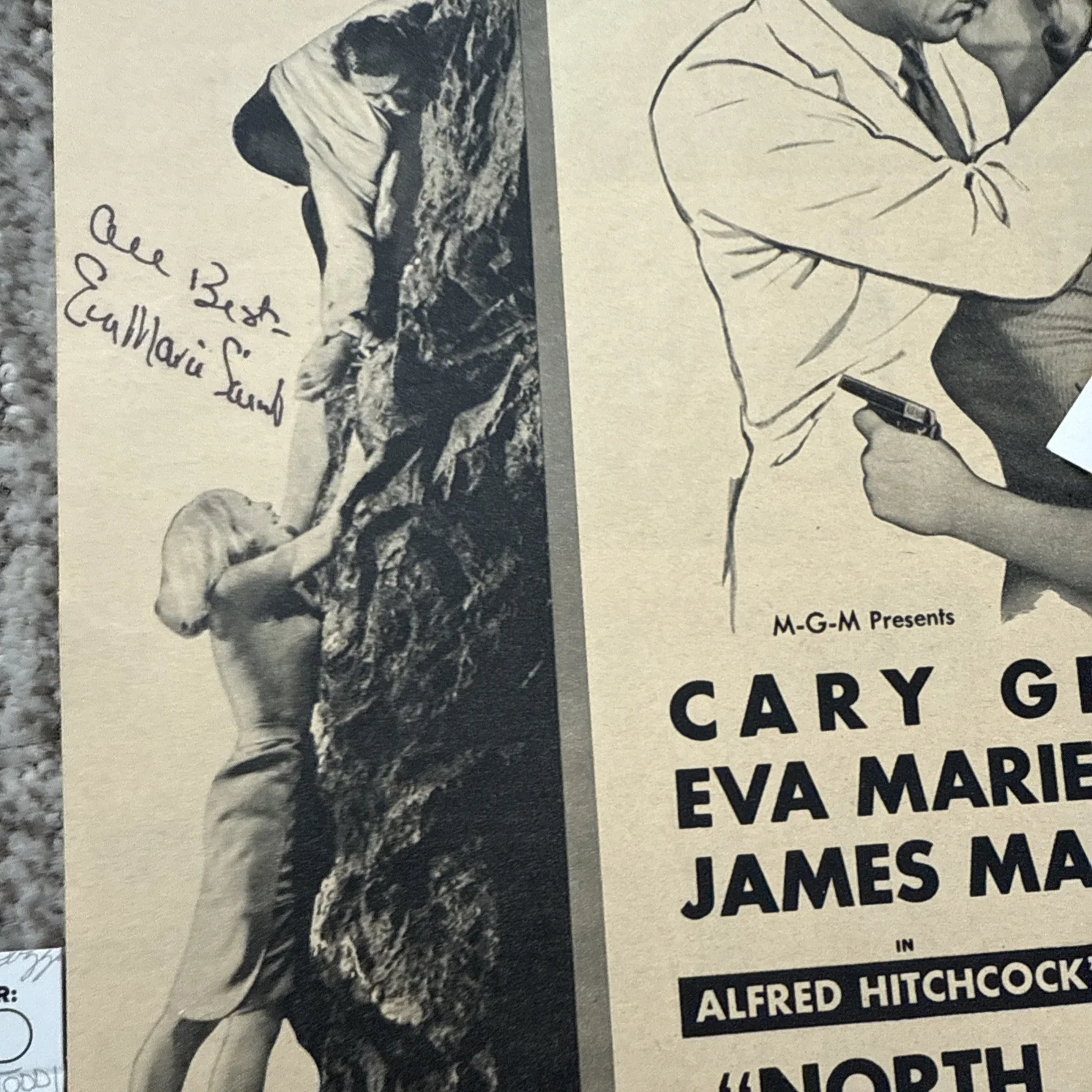 Eva Marie Saint North BY Northwest SIGNED Autograph JSA COA Magazine Page, изображение 4