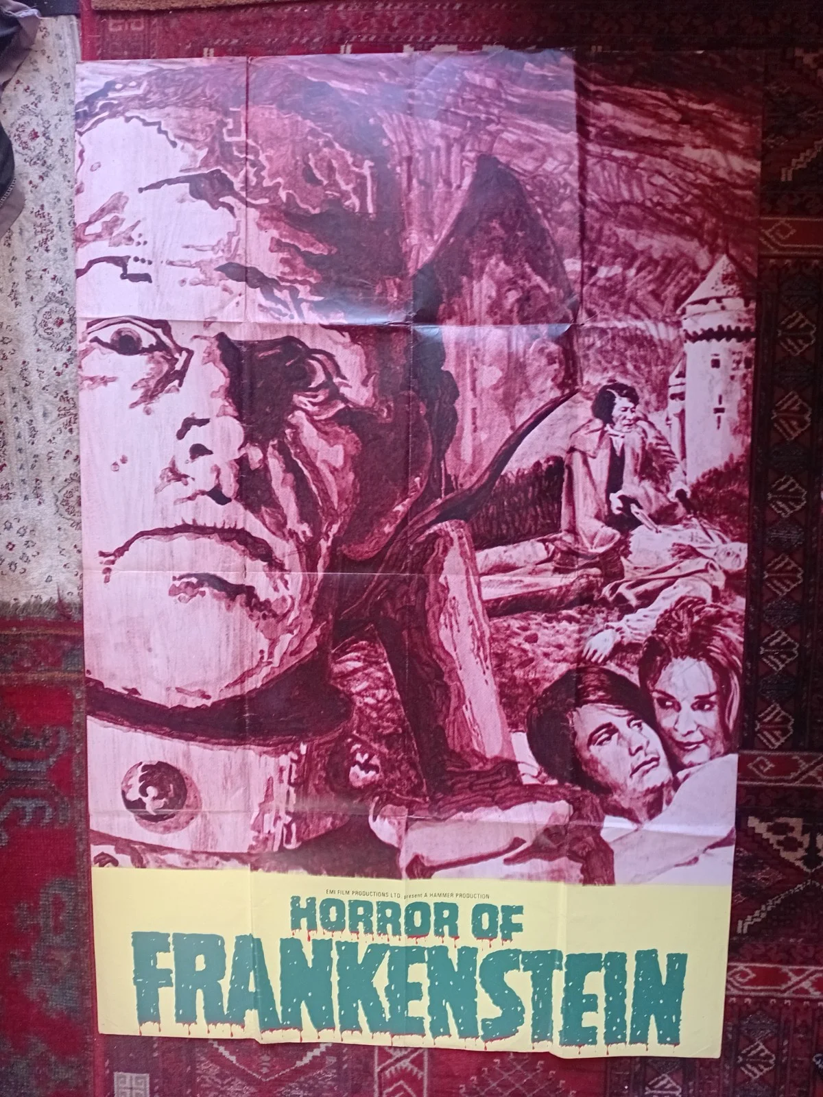 Horror Of Frankenstein [1970] Original British Three Sheet Poster 152 x 100cm, изображение 5