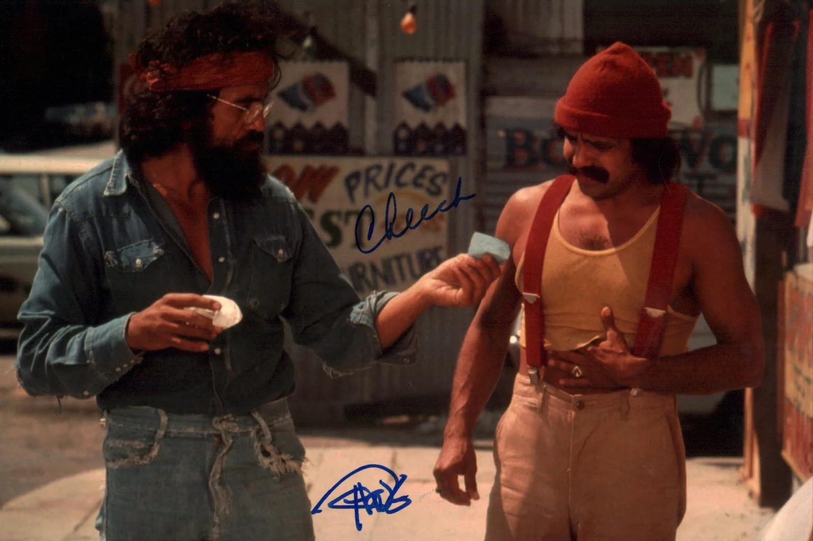 Cheech & Chong — Cheech & Chong Up in Smoke Signed 8x12 Photo JSA Certified Autograph