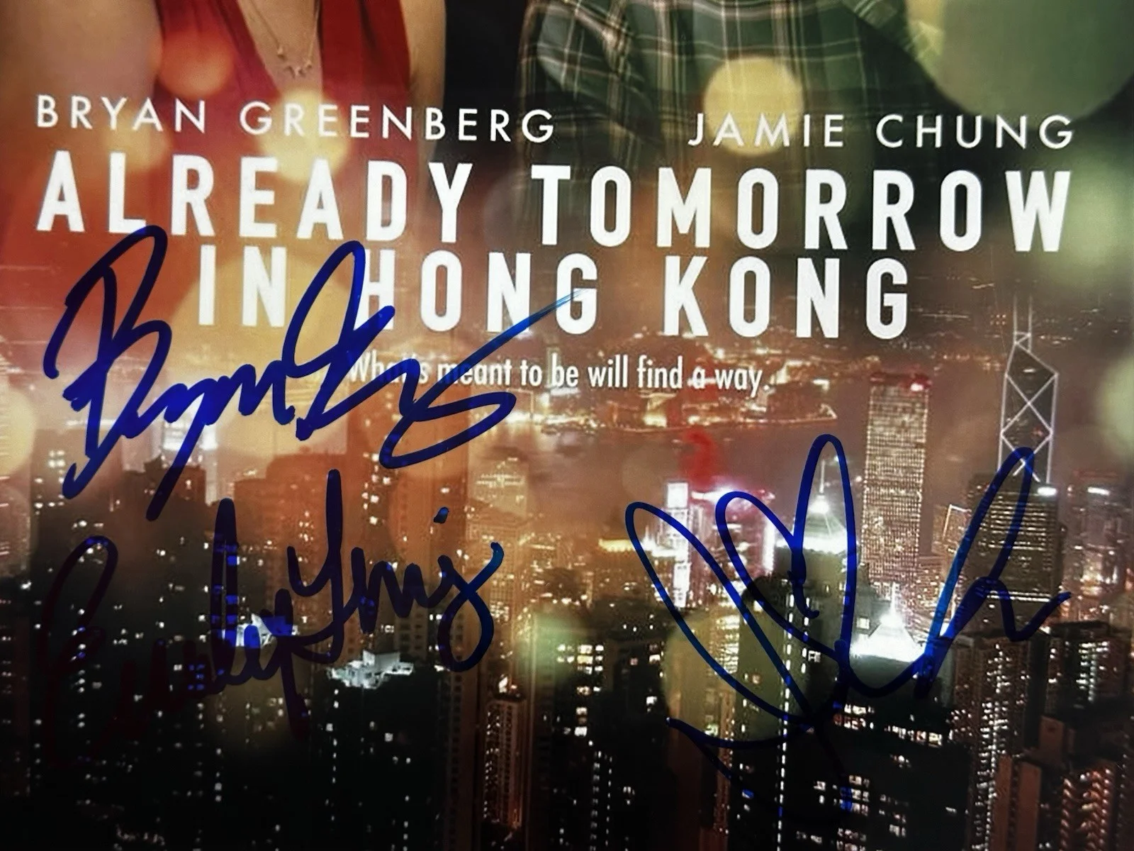 Jamie Chung, Bryan Greenberg, Emily Ting signed Always Tomorrow 8x10 Photo., image 2