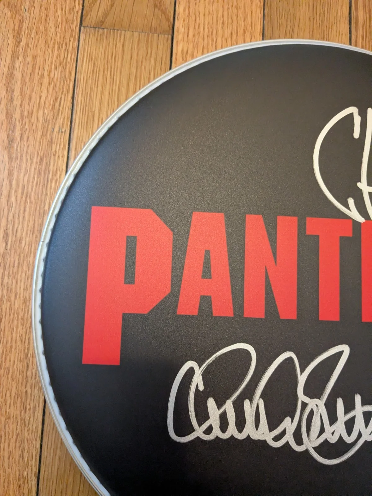 Charlie Benante Signed Pantera 13" Drumhead Anthrax Evans CFH, image 2