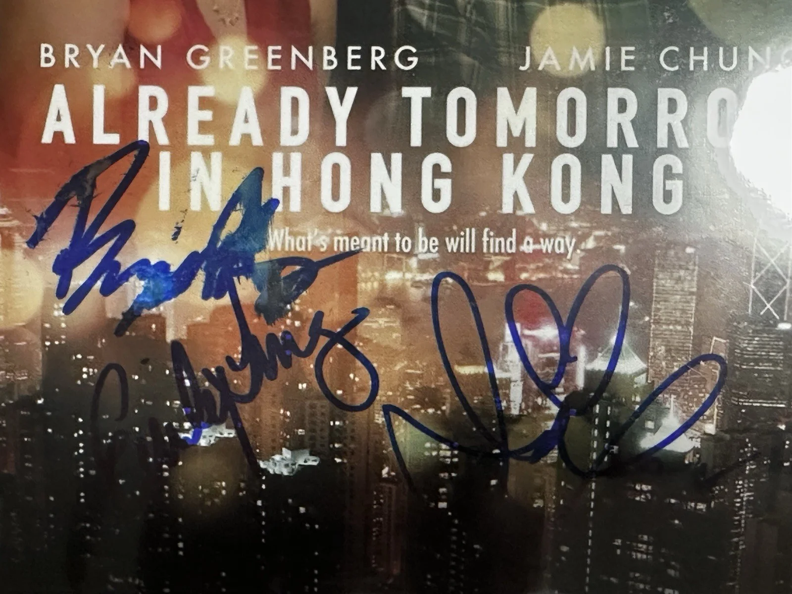 Jamie Chung, Bryan Greenberg, Emily Ting signed Always Tomorrow 8x10 Photo., image 2