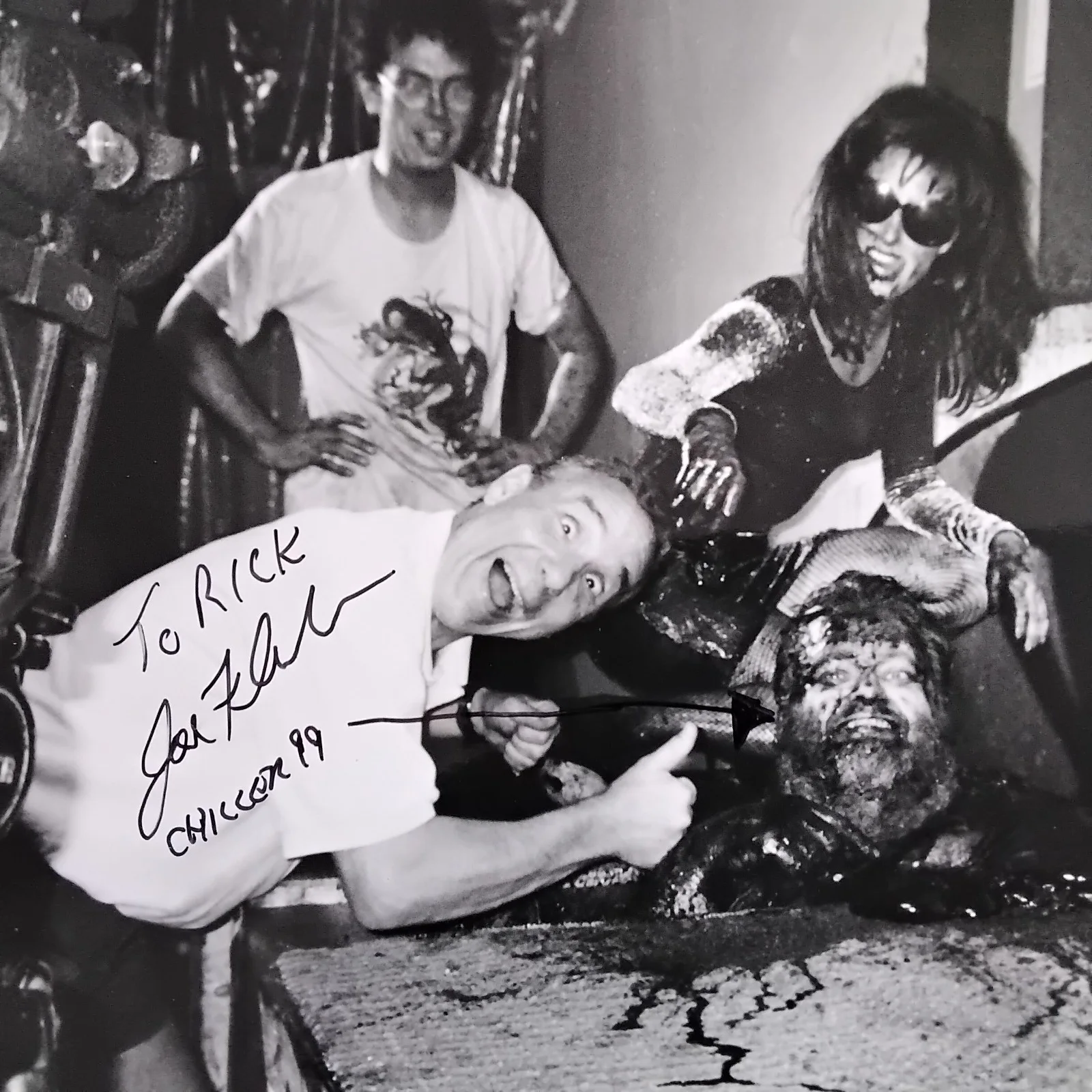 Joe Fleishaker SIGNED 1999 Photo TV Movie Actor Terror Firmer Horror Troma’s War, изображение 3