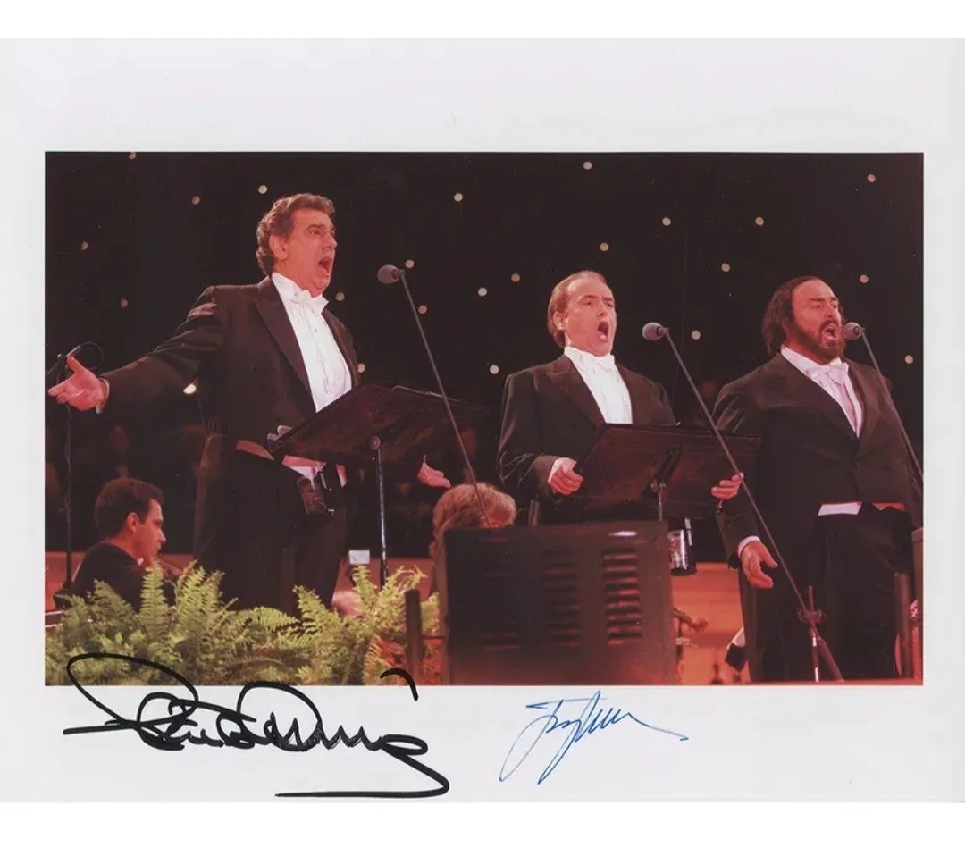The Three Tenors Autographs. Luciano Pavarotti, Plácido Domingo, José Carreras., изображение 2