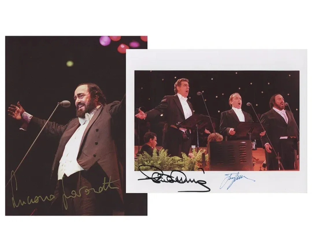 The Three Tenors Autographs. Luciano Pavarotti, Plácido Domingo, José Carreras., изображение 3