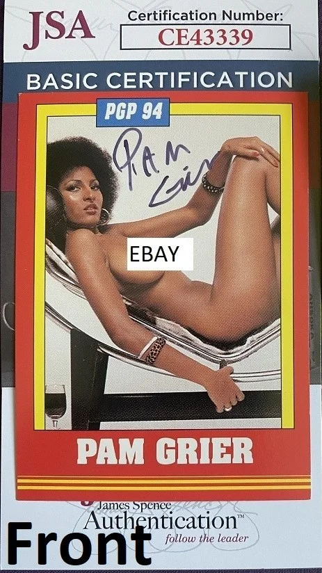 Pam Grier — Rare Pam Grier Actress Signed In Person Players Publishing 1994 #1 JSA COA, изображение 2