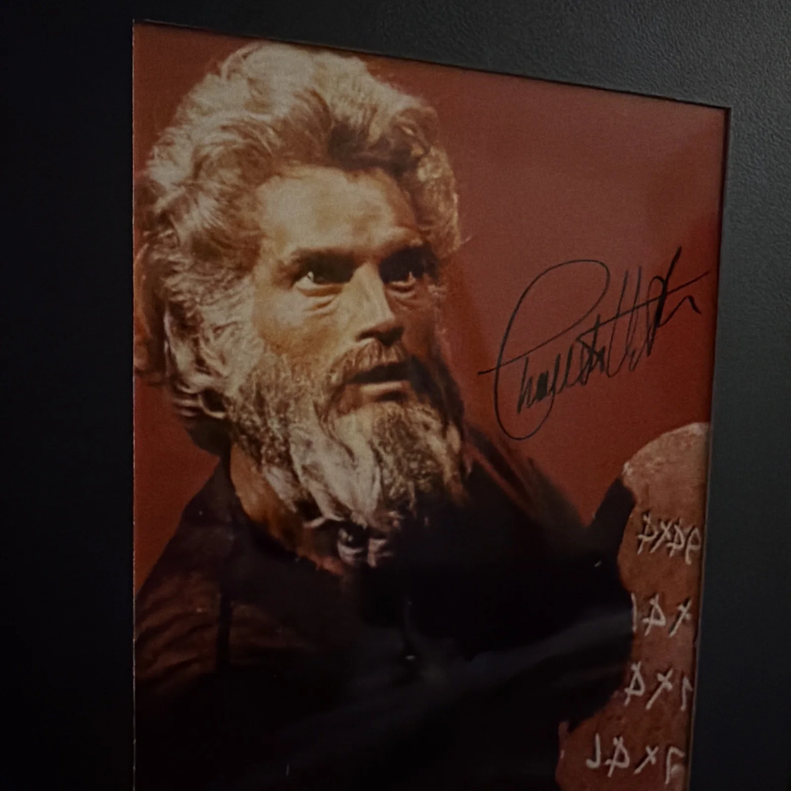 Charlton Heston Signed Photo – The Ten Commandments Moses Autograph, изображение 3