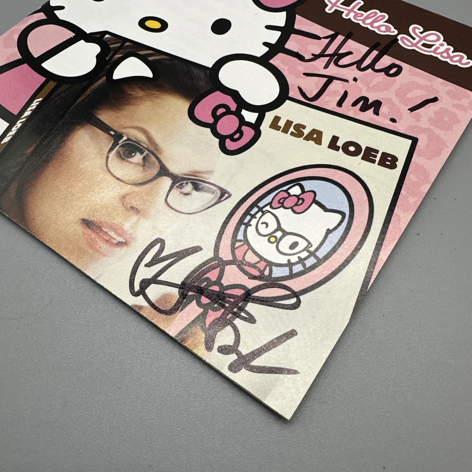 Hello Kitty Lisa Loeb CD Artwork Only Signed Autographed Album, image 2