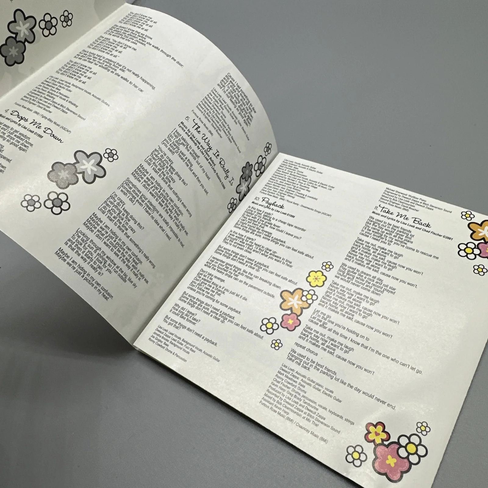 Hello Kitty Lisa Loeb CD Artwork Only Signed Autographed Album, image 5
