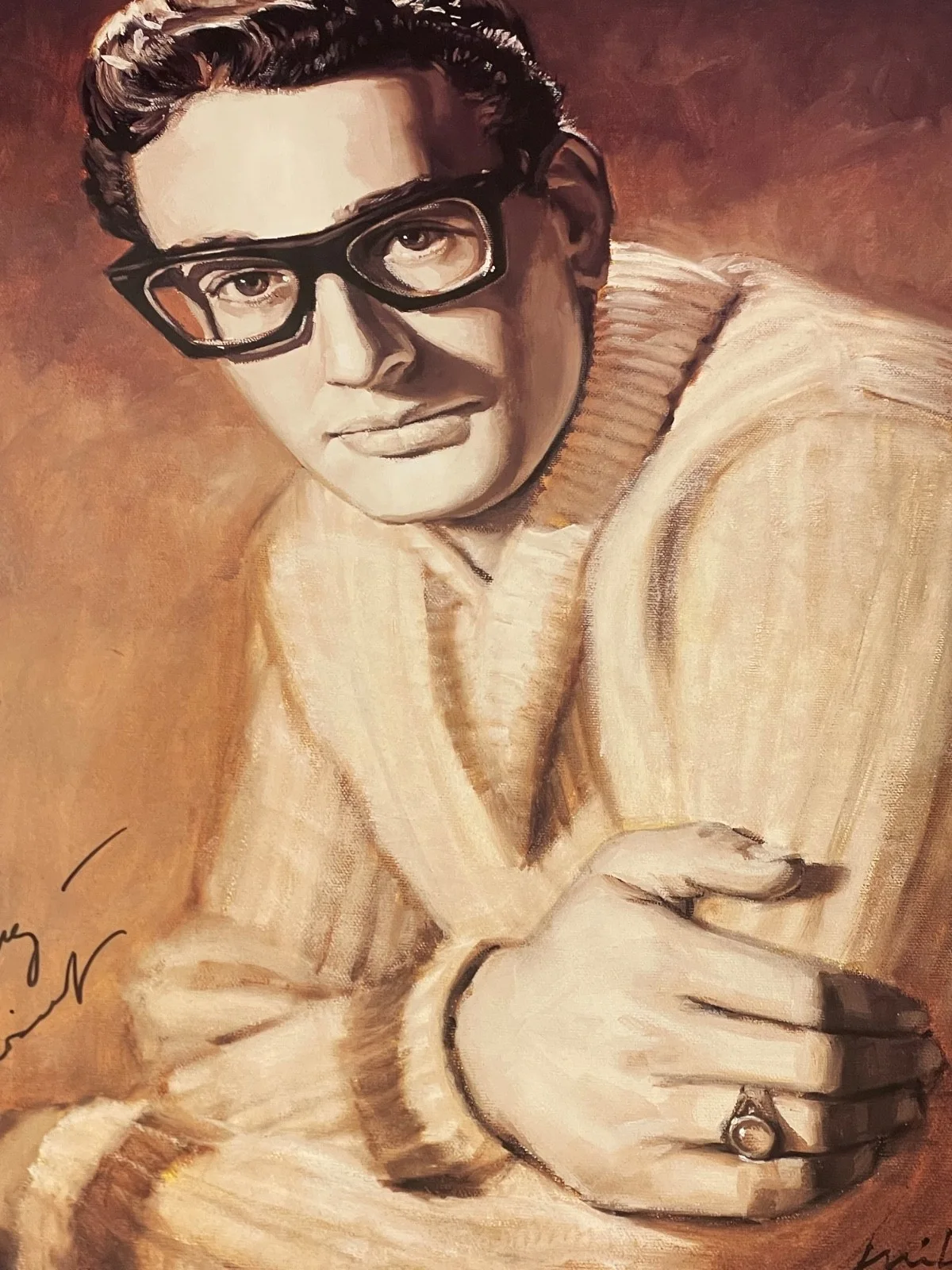 Paul Milosevich Signed Limited Edition Buddy Holly Festival Poster, image 2