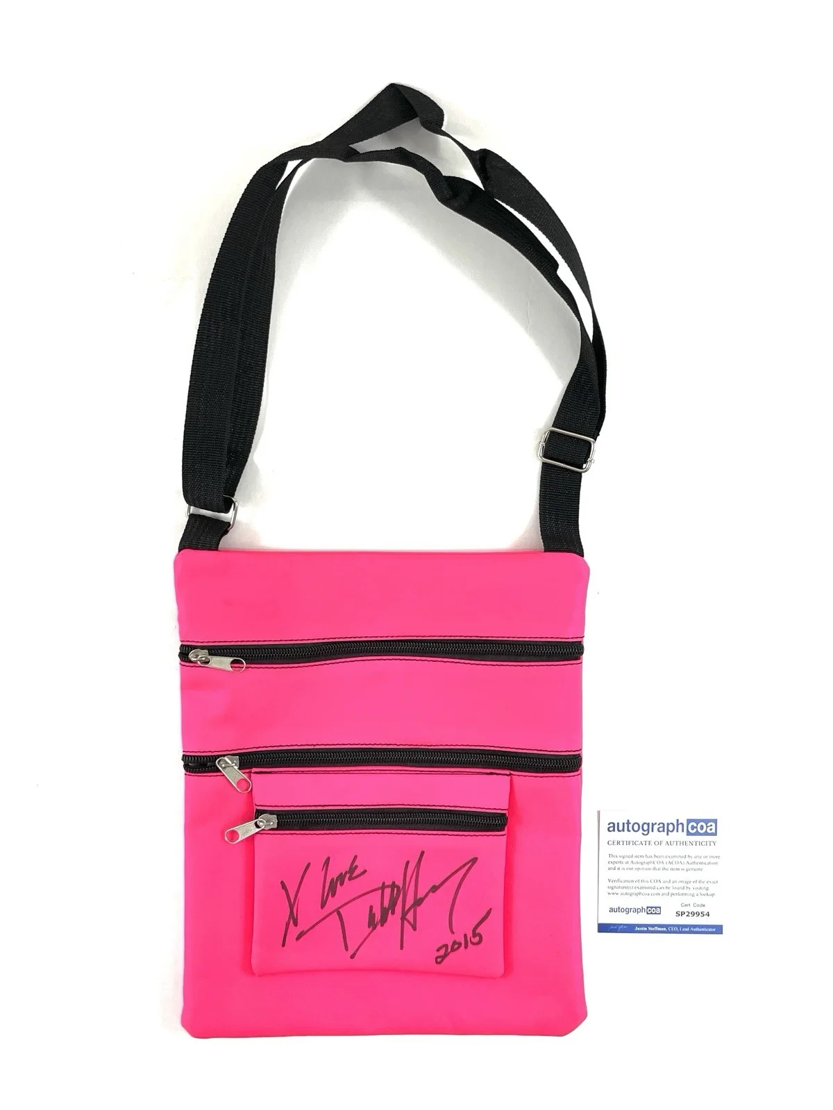 Blondie Deborah Debbie Harry Rats Autographed Signed VIP Bag ACOA Certified 🎙️, изображение 3