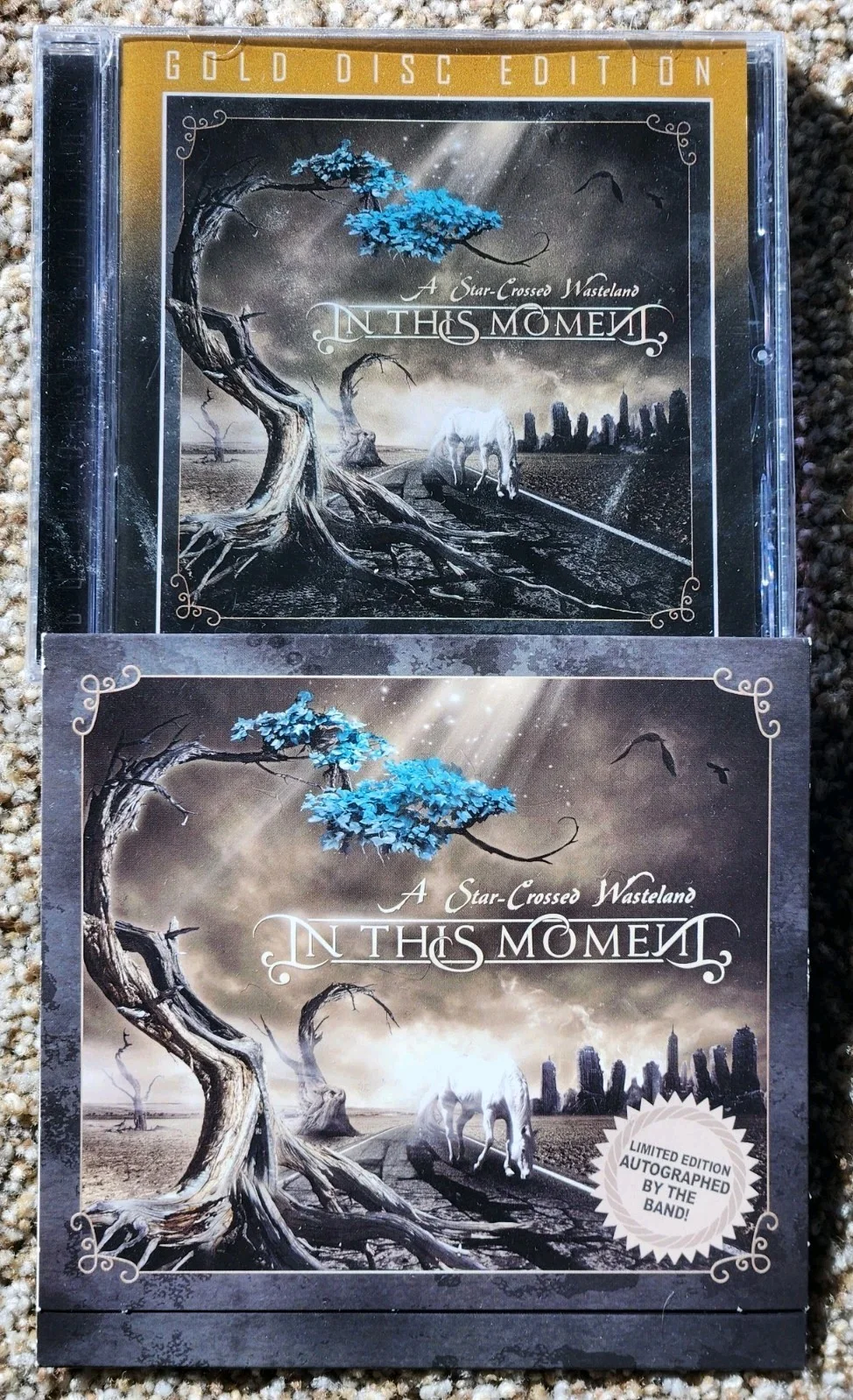 Signed In This Moment Star-Crossed Wasteland NEW Gold CD Maria Fully Autographed, изображение 2